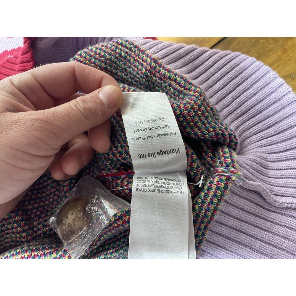 Farm Rio Leopard Pop Cardigan Size XL Colorful Cotton Oversized Bohemian - Picture 11 of 12